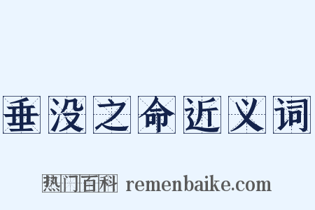 垂没之命近义词是什么意思的图片